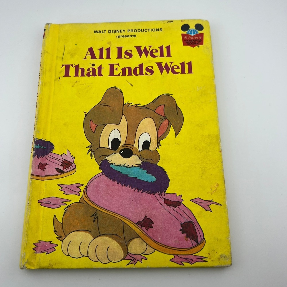 1979 Disney All Is Well That Ends Well Book Club Edition Hardcover